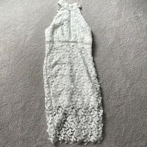 Bardot white lace dress